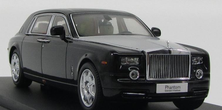     Rolls Royce Phantom EWB 2003. , Kyosho,   05541DBK,  diamond black  1:43. # 2 hobbyplus.ru