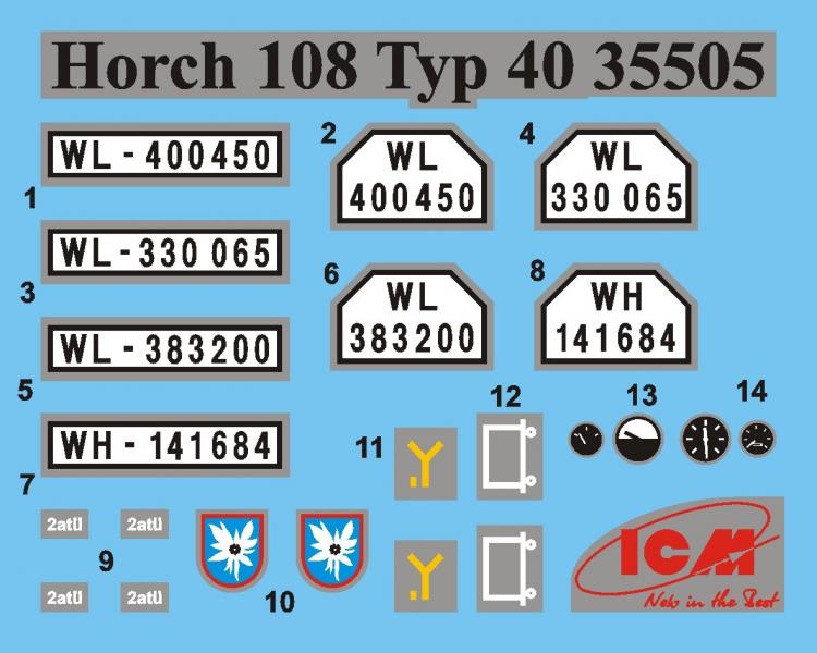    II MB Horch 108 Typ 40 , ICM Art.: 35505 : 1/35 # 15 hobbyplus.ru