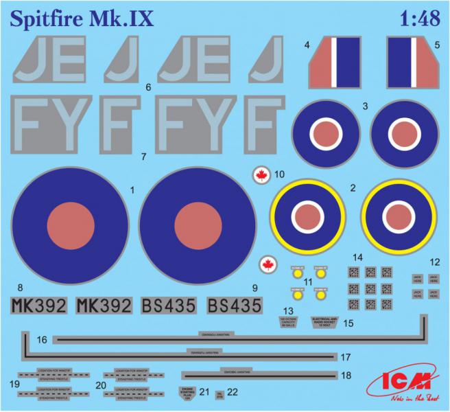 Spitfire Mk.IX ICM Art.: 48061 : 1/48   II  # 5 hobbyplus.ru