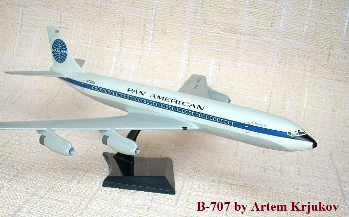       707, Pan American,  1:144. # 3 hobbyplus.ru