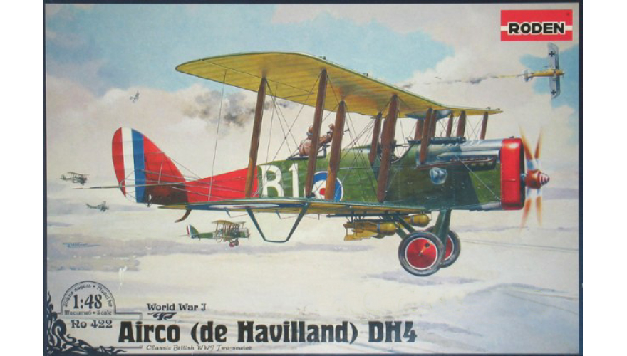      De Havilland DH4 Eagle,  RODEN,  1/48, : Rod422