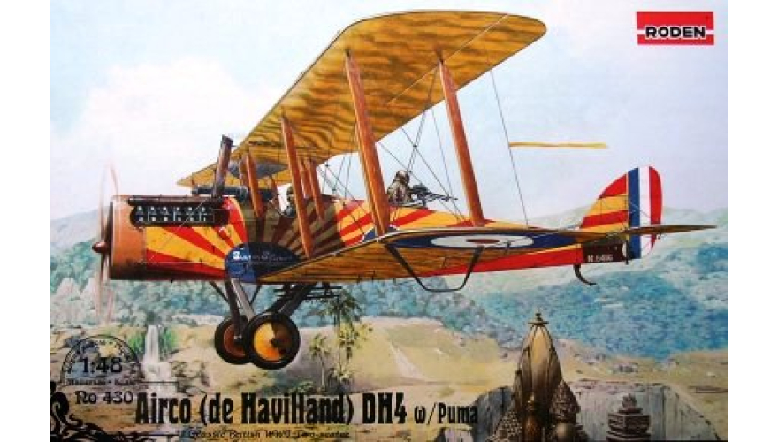      Airco D.H.4 c  Puma,  RODEN,  1/48, : Rod430