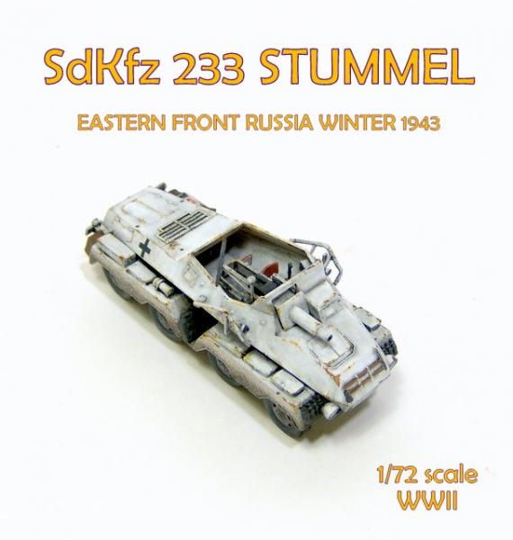 Сборная модель Немецкий тяжелый бронированный автомобиль Sd. Kfz 233, масштаб 1/72, артикул: Rod706 # 7 hobbyplus.ru
