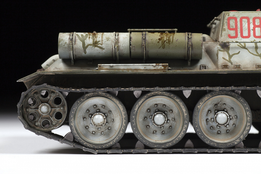 Сборная модель Советский истребитель танков СУ-122, масштаб 1:35, ЗВЕЗДА 3691. # 2 hobbyplus.ru