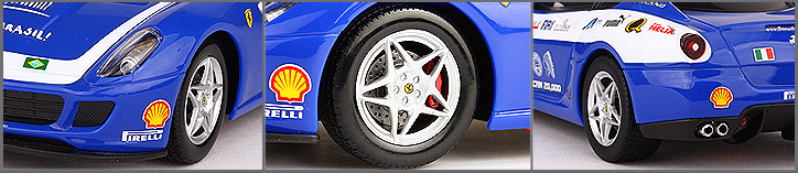 Радиоуправляемый автомобиль Ferrari Fiorano 599GTB . Масштаб 1:20. Синего цвета. # 2 hobbyplus.ru