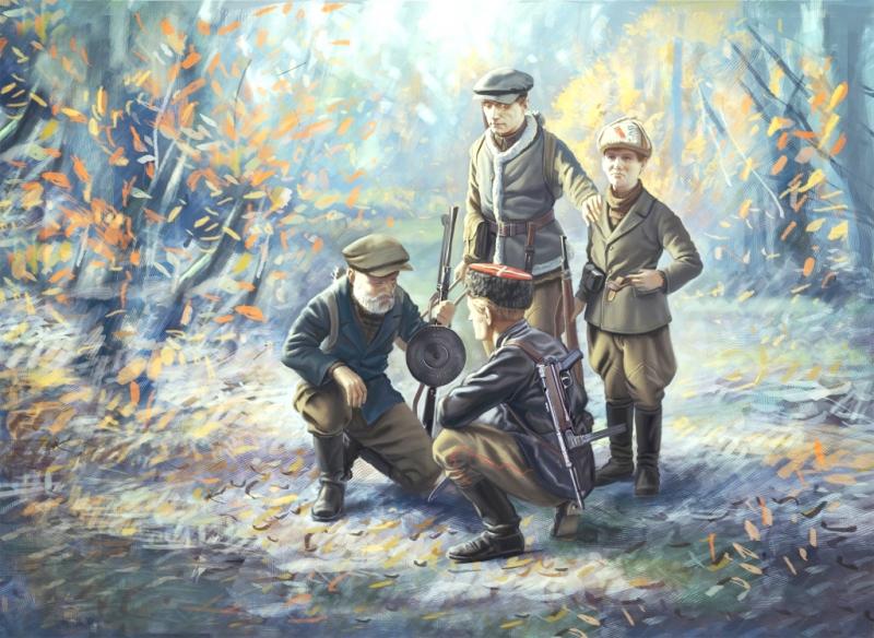 Советские партизаны ІІ МВ, ICM Art.: 35631 Масштаб: 1/35 # 1 hobbyplus.ru