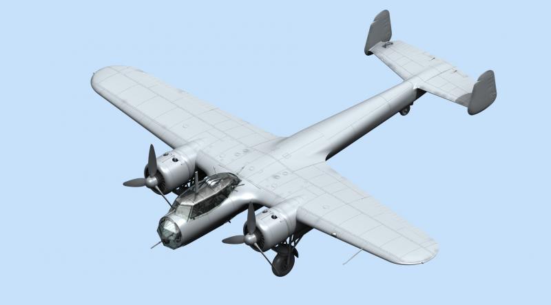 Сборная модель Do 17Z-2, Германский бомбардировщик ІІ МВ, масштаб: 1/72, производитель: ICM, артикул: 72304 # 1 hobbyplus.ru