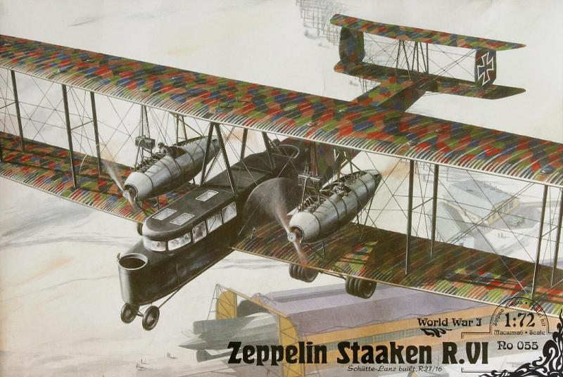 Сборная модель Германский тяжелый бомбардировщик Zeppelin Staaken R.VI., производства RODEN, масштаб 1/72, артикул: Rod055 # 1 hobbyplus.ru