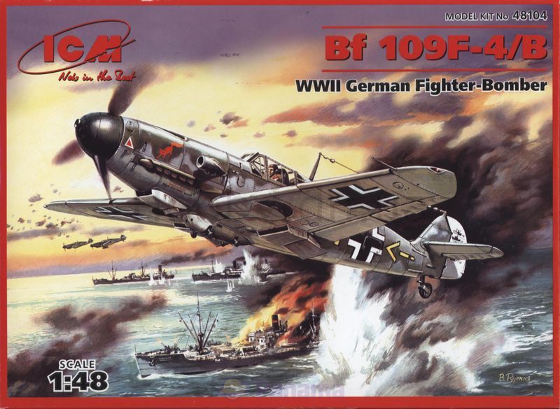 Bf 109F-4/B ICM Art.: 48104 Масштаб: 1/48 # 1 hobbyplus.ru