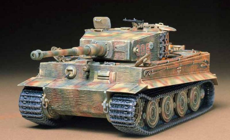 Сборная модель в масштабе 1/35 Танк TIGER I Late Version, производитель TAMYIA, артикул: 35146 # 4 hobbyplus.ru