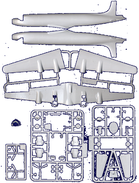 Сборная модель Военно-транспортный самолет Douglas VC-118, производства RODEN, масштаб 1/144, артикул: Rod307 # 1 hobbyplus.ru
