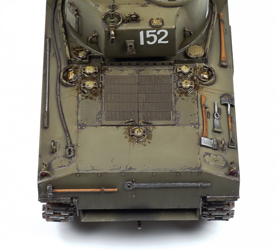 Сборная модель Американский средний танк Шерман М4А2, масштаб 1:35. Звезда, артикул 3702. # 4 hobbyplus.ru