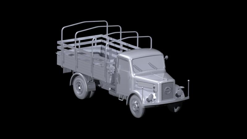 Германский армейский грузовой автомобиль ІІ МВ KHD S3000, ICM Art.: 35451 Масштаб: 1/35 # 3 hobbyplus.ru