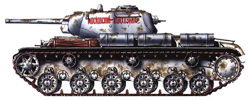 Сборная модель Советский скоростной тяжелый танк КВ-1С, производства ARK Models, масштаб 1/35, артикул: 35023 # 3 hobbyplus.ru