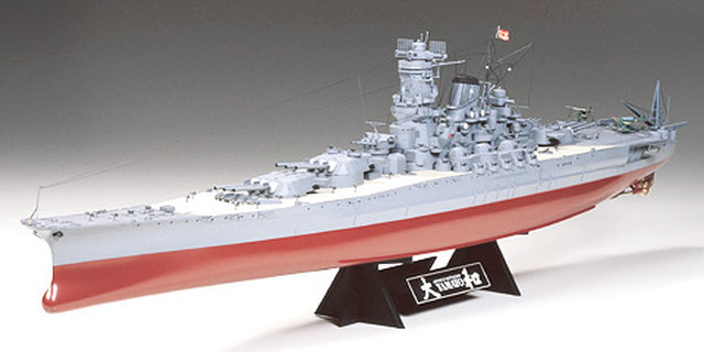 Сборная модель в масштабе 1/350 линкор Yamato, производитель TAMYIA, артикул: 78030 # 2 hobbyplus.ru