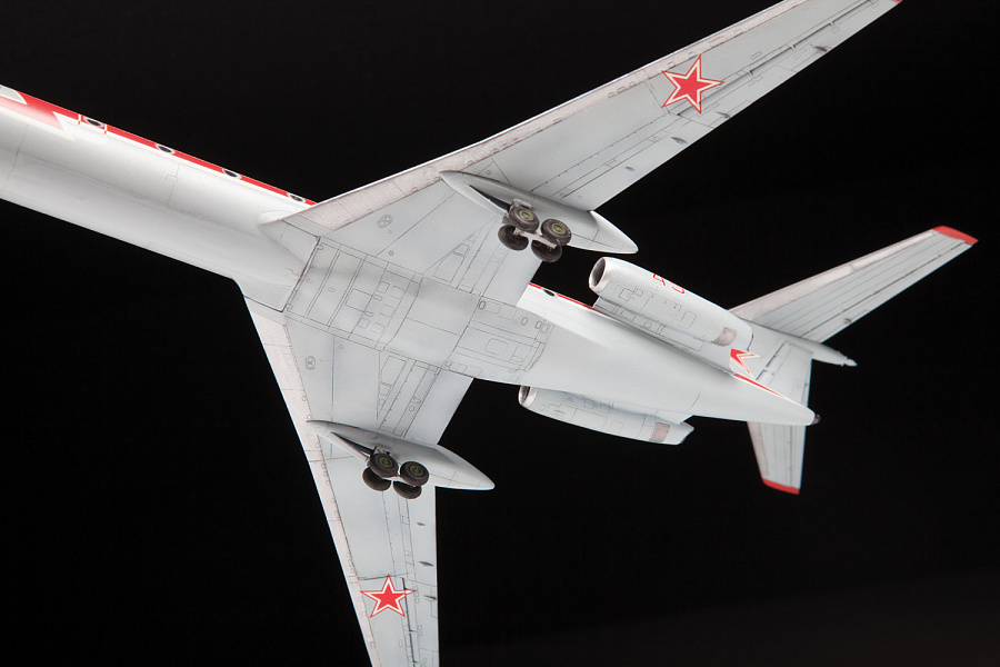 Сборная модель, Учебно-тренировочный самолёт ТУ-134УБЛ. Масштаб 1:144. Звезда 7036. # 3 hobbyplus.ru