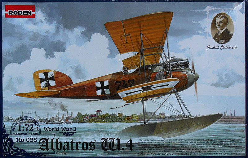 Сборная модель Германский поплавковый самолет Albatros W.4 early., производства RODEN, масштаб 1/72, артикул: Rod028 # 1 hobbyplus.ru