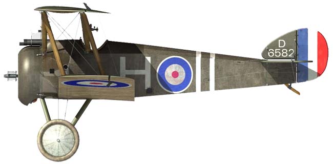 Сборная модель Британский истребитель-биплан Sopwith F.1 