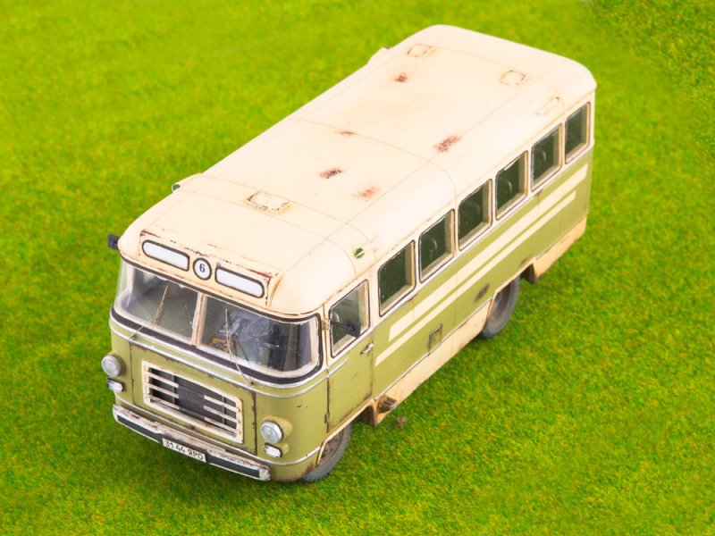 Сборная модель автобус Таджикистан-1, масштаб 1:43. AVD Models 4031AVD  # 17 hobbyplus.ru