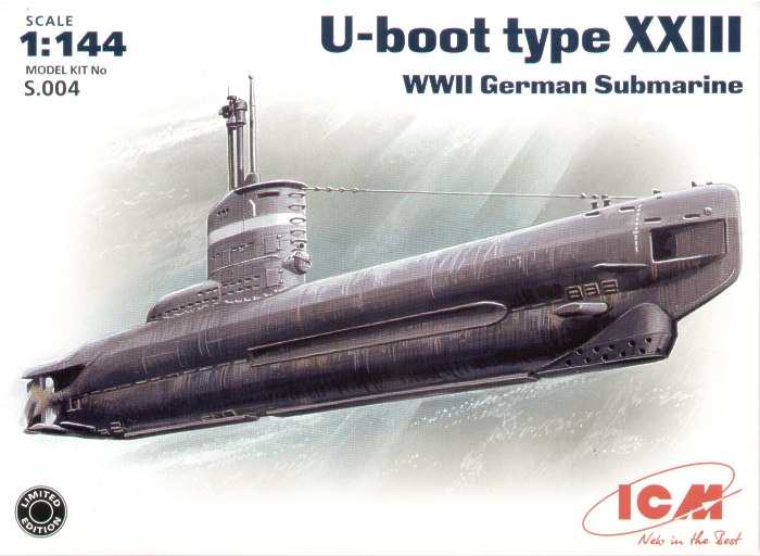 XXVII Seehund, Германская подводная лодка, ICM Art.: S.004 Масштаб: 1/144 # 1 hobbyplus.ru