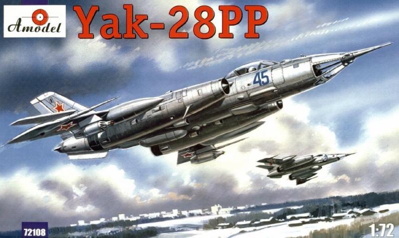 Сборная модель самолета Як-28ПП. Масштаб 1:72, AModel, артикул АМ72108 # 1 hobbyplus.ru