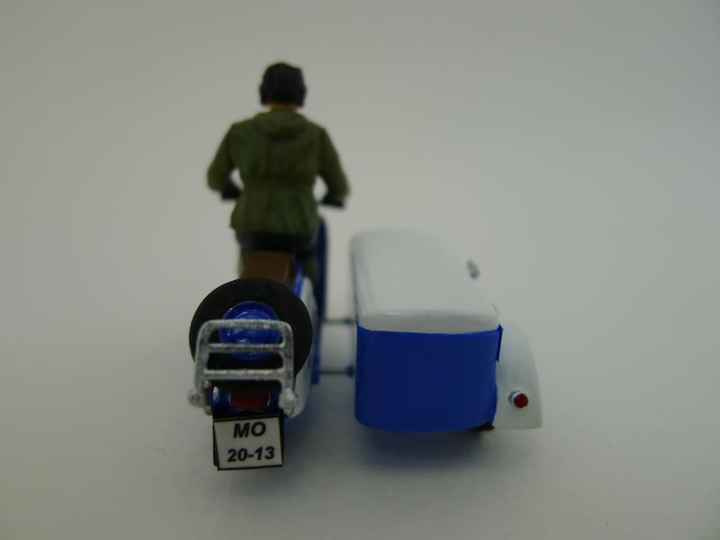 Коллекционная модель мотороллера Тула с коляской мороженное, в масштабе 1:43 # 4 hobbyplus.ru