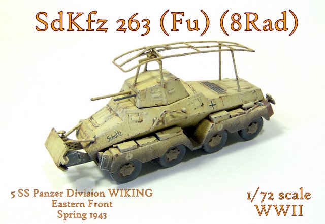 Сборная модель Немецкий тяжелый бронированный автомобиль Sd. Kfz 232 FU (8-RAD), масштаб 1/72, артикул: Rod704 # 8 hobbyplus.ru