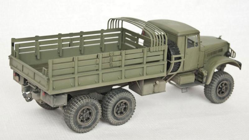 Сборная модель грузового автомобиля КрАЗ-214Б, производства RODEN, масштаб 1/35 # 4 hobbyplus.ru