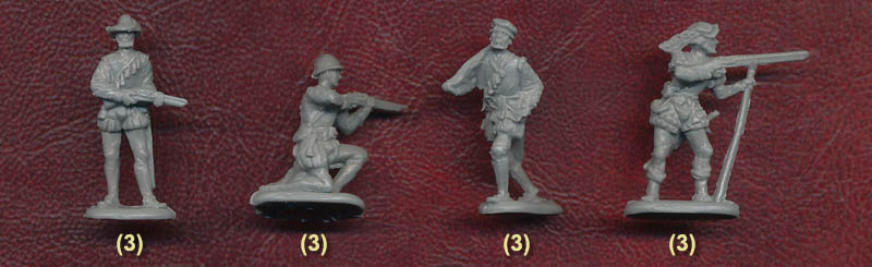 Миниатюрные фигуры Испанская пехота 16 век. Набор №1, производитель 