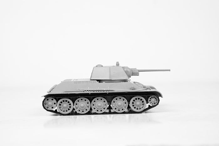 Сборная модель Т-34 против Пантеры, производства «Звезда» масштаб 1:72, артикул 5202. # 3 hobbyplus.ru