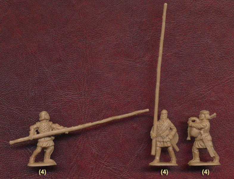 Миниатюрные фигуры Война роз 4. Шотландские войска, производитель 
