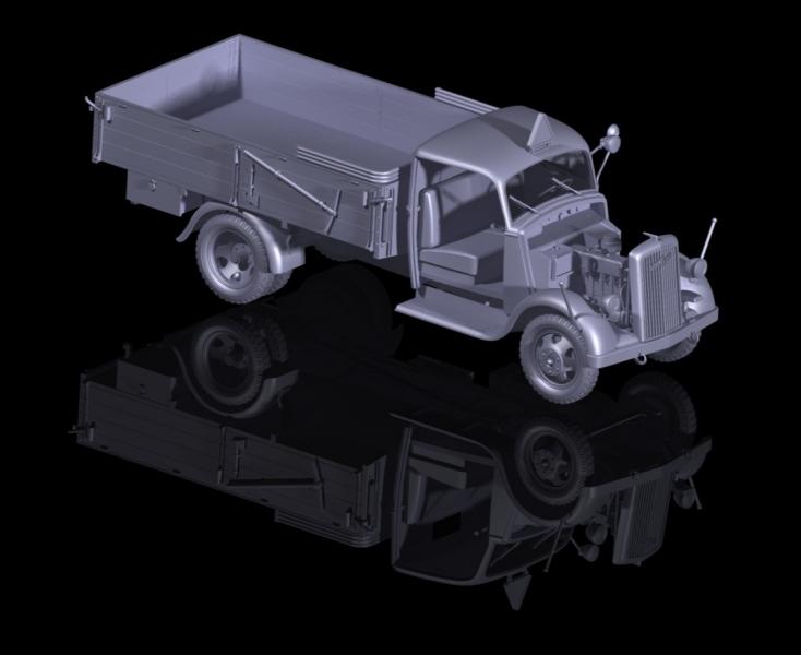 Германский легкий грузовик ІІ МВ Typ 2,5-32 (1,5 ), ICM Art.: 35401 Масштаб: 1/35 # 5 hobbyplus.ru