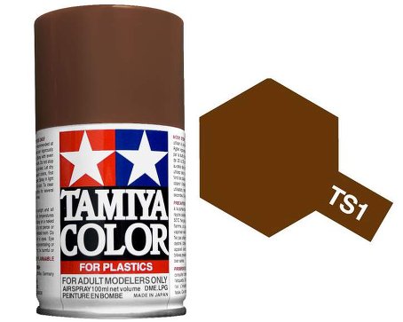   TAMIYA TS-1 Red Brown (-) ,   100 .,  85001 # 1 hobbyplus.ru