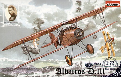 Сборная модель Германский самолет Albatros D.III Oeffag s.153 early., производства RODEN, масштаб 1/72, артикул: Rod024 # 1 hobbyplus.ru