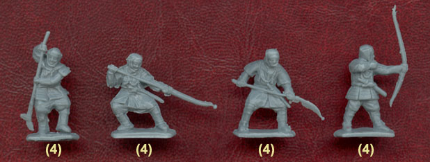 Миниатюрные фигуры Японские воины монахи, производитель 