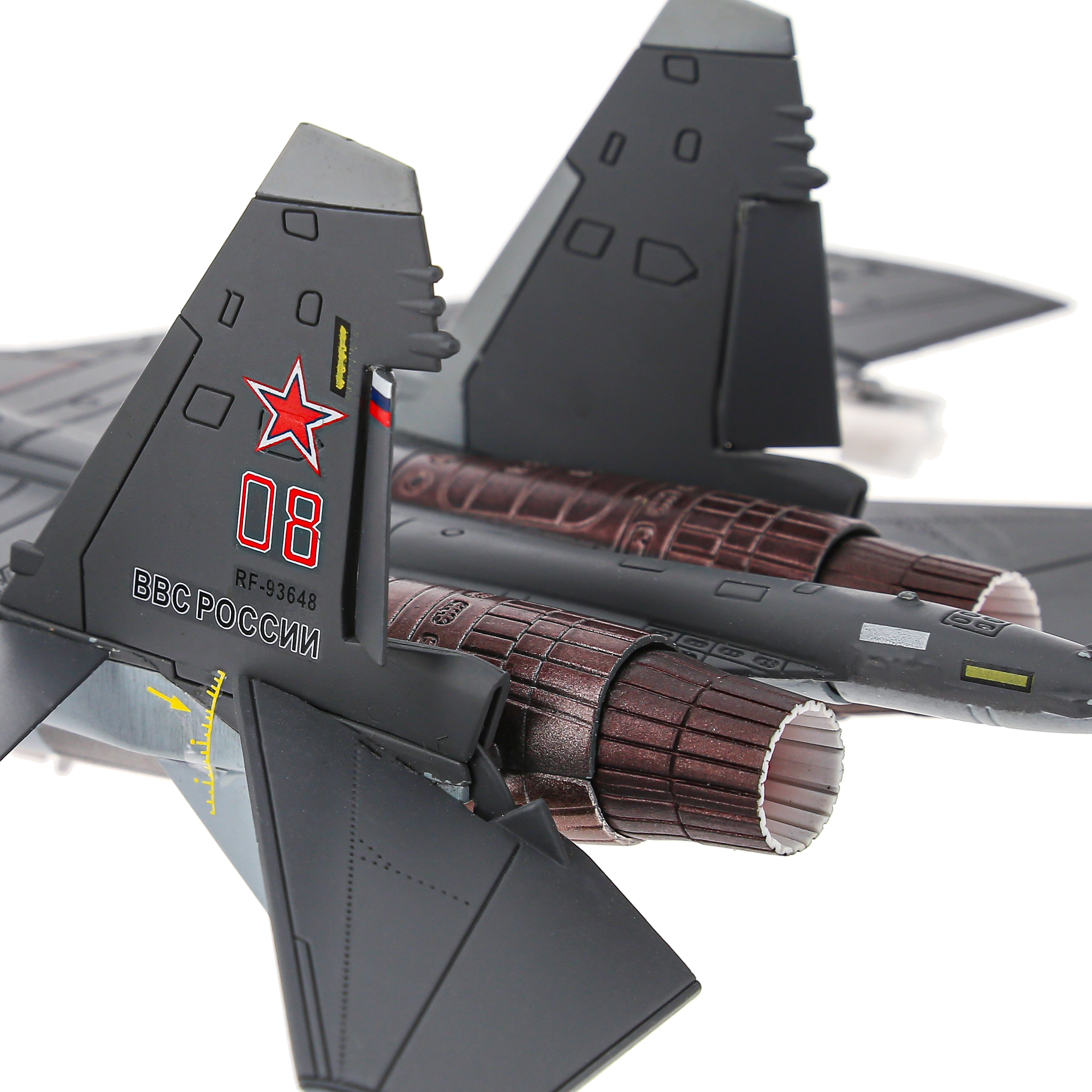    -35,  1:72 ,   32 . The model of the Russian Su-35 fighter, scale 1:72 metal, the length of the model is 32 cm. # 6 hobbyplus.ru