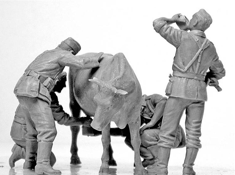 Сборная модель «Операция молочник», немецкая пехота, 2МВ, производства MASTER BOX, масштаб 1:35, артикул 3565 # 4 hobbyplus.ru
