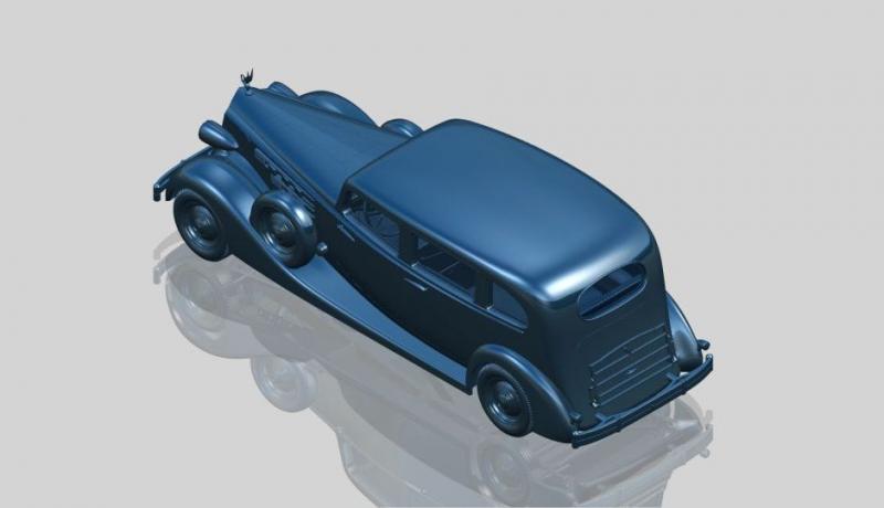 Автомобиль советского руководства II МВ с пассажирами Packard Twelve (Модель 1936), ICM Art.: 35535 Масштаб: 1/35 # 7 hobbyplus.ru
