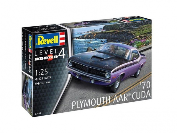    Plymouth AAR Cuda 1970 ,   1:25. Revell 07664 # 1 hobbyplus.ru