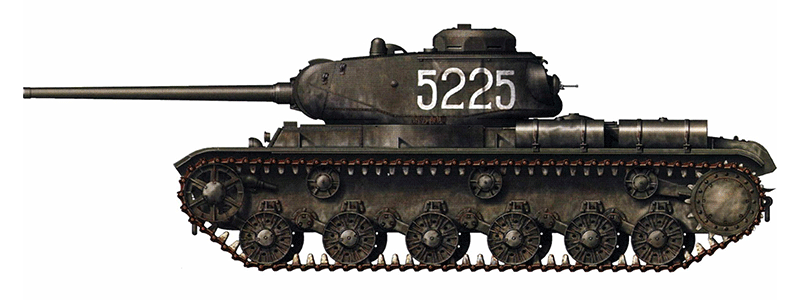 Сборная модель Советский тяжелый танк КВ-85, производства ARK Models, масштаб 1/35, артикул: 35024 # 5 hobbyplus.ru
