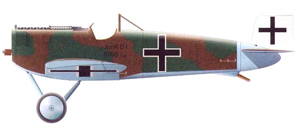 Сборная модель Германский моноплан-истребитель Junkers D.I late., производства RODEN, масштаб 1/72, артикул: Rod036 # 11 hobbyplus.ru