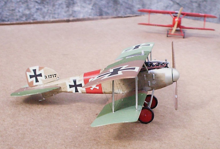 Сборная модель Германский самолет Albatros D.II., производства RODEN, масштаб 1/72, артикул: Rod006 # 12 hobbyplus.ru