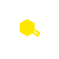 Краска Акриловая глянцевая TAMIYA Прозрачно-желтая, X-24 Clear Yellow, 10 мл, артикул 81524, Япония.  # 1 hobbyplus.ru