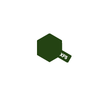 Краска Акриловая матовая TAMIYA Зеленая, XF-5 Flat Green, 10 мл, артикул 81705, Япония. # 1 hobbyplus.ru