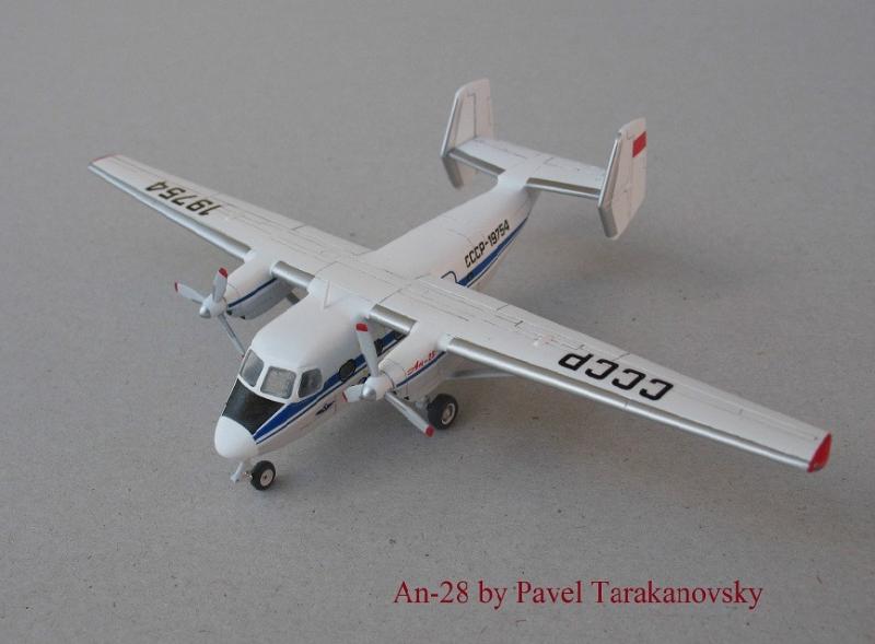 Сборная модель пассажирского самолета Ан-28, производства ВОСТОЧНЫЙ ЭКСПРЕСС, масштаб 1/144, артикул: EE14435 # 2 hobbyplus.ru
