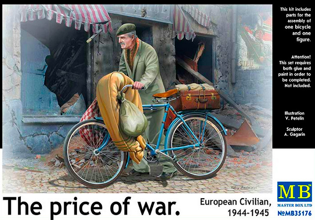 Сборная модель «Цена войны». Европейский гражданский, 1944-1945 годы, производства MASTER BOX, масштаб 1:35, артикул 35176 # 1 hobbyplus.ru