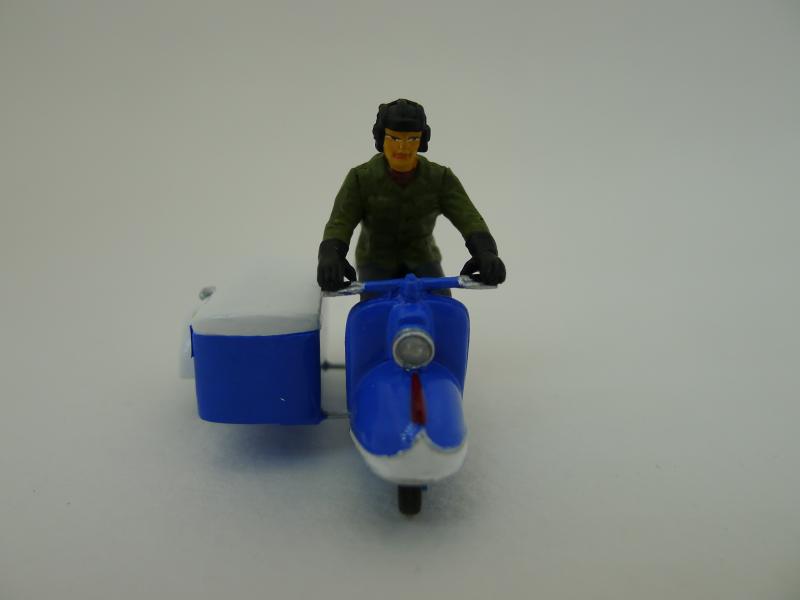 Коллекционная модель мотороллера Тула с коляской мороженное, в масштабе 1:43 # 2 hobbyplus.ru