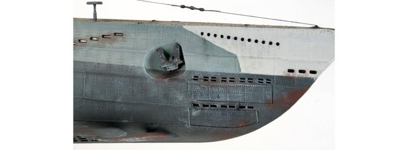 Сборная модель немецкой подводной лодки типа VIIC, артикул 05015, производства REVELL, Германия, масштаб 1:72. # 9 hobbyplus.ru
