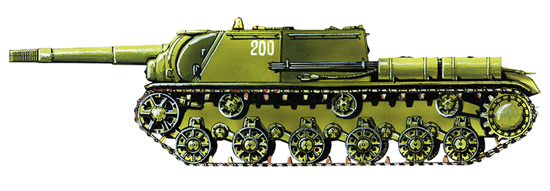 Сборная модель Советская противотанковая самоходная установка СУ-152 
