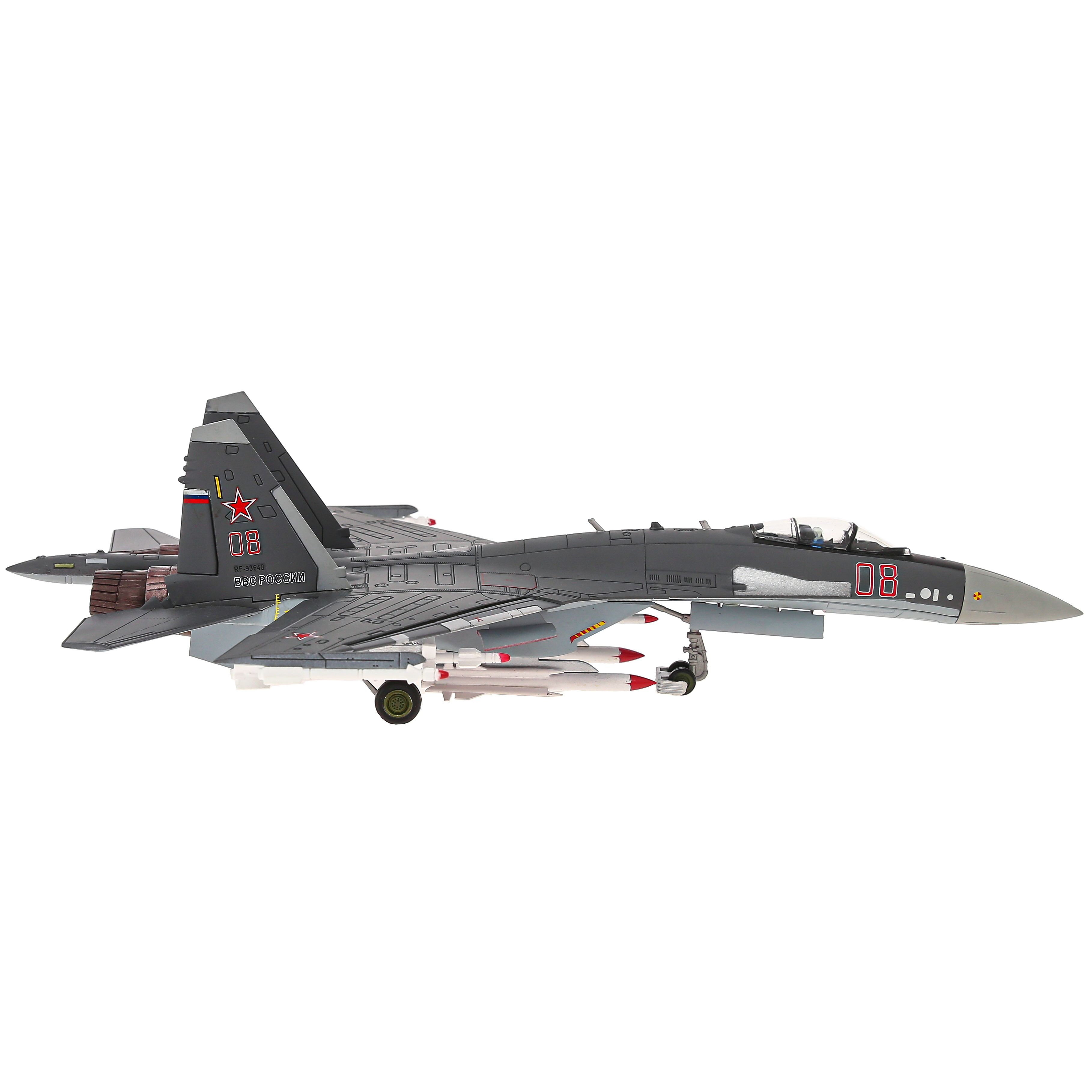    -35,  1:72 ,   32 . The model of the Russian Su-35 fighter, scale 1:72 metal, the length of the model is 32 cm. # 4 hobbyplus.ru
